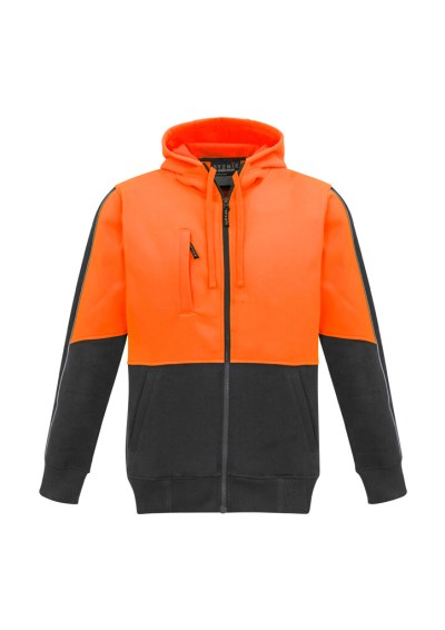 SYZMIK UNISEX HI VIS FULL ZIP HOODIE