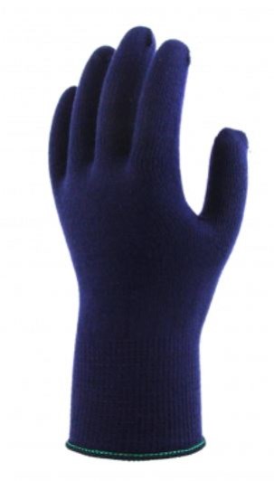 NAVY KNIT LINER GLOVE