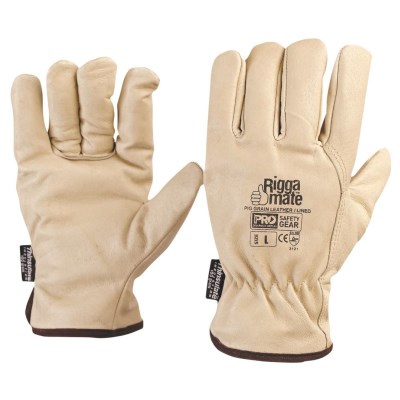 LEATHER RIGGER MATE LINED GLOVE