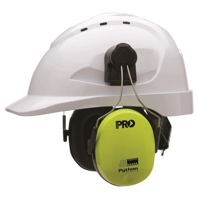 PRO PYTHON SLIMLINE HIVIS EARMUFFS CAP MOUNT