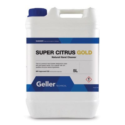 GELLER SUPER CITRUS GOLD NATURAL HAND CLEANER  5L PUMP