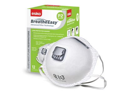 ESKO RESPIRATOR P2 WITH VALVE 12PK