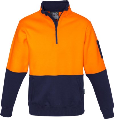 UNISEX HI VIS HALF ZIP PULLOVER