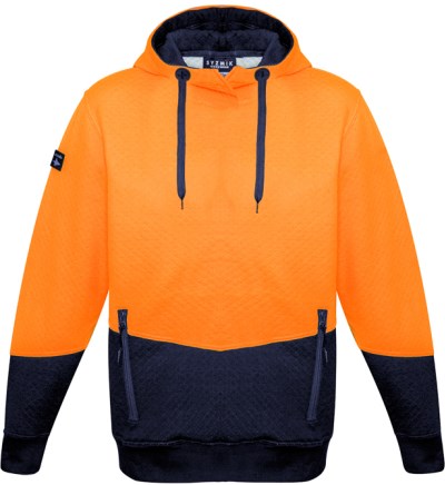 UNISEX HI VIS TEXTURED JACQUARD HOODIE