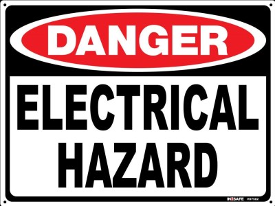 DANGER ELECTRICAL HAZARD SIGN 300 X 225 PVC