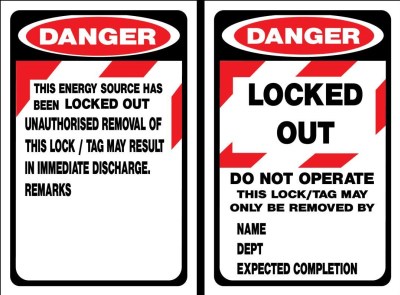 DO NOT OPERATE LOCK OUT TAG PACK OF 25