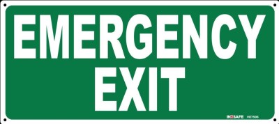 EMERGENCY EXIT SIGN 300 X 150 PVC