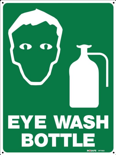 EYE WASH BOTTLE SIGN 225 X 300 PVC