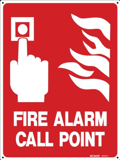 FIRE ALARM CALL POINT SIGN 225 X 300 PVC