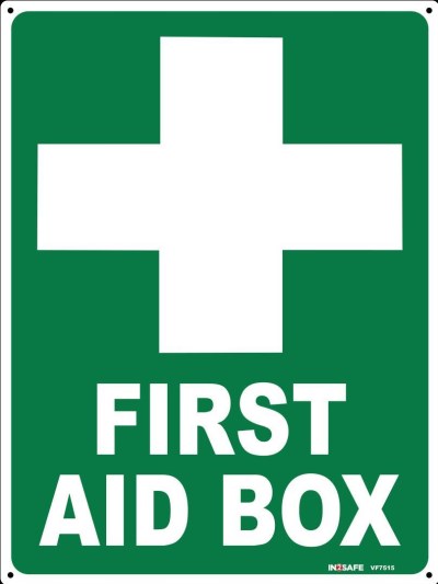 FIRST AID BOX SIGN 225 X 300 PVC