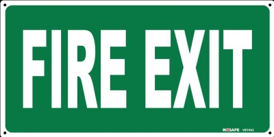 FIRE EXIT SIGN 300 X 150 PVC