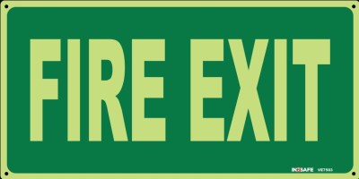 FIRE EXIT LUMINOUS SIGN 300 X 150 PVC