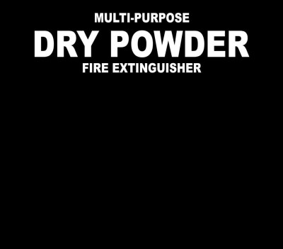 MULTIPURPOSE DRY POWDER FIRE EXTINGUISHER LABEL SIGN 230 X 2