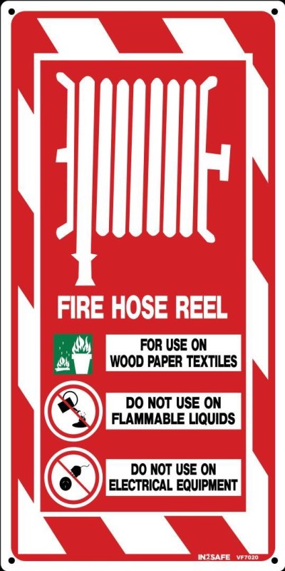 FIRE HOSE REEL SIGN 400 X 400 PVC