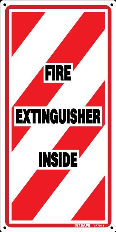 FIRE EXTINGUSHER INSIDE SIGN LABEL 150 X 300 SAV