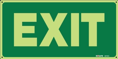 EXIT LUMINOUS SIGN 300 X 150 PVC