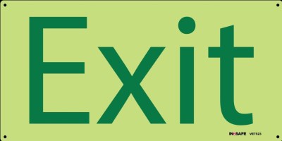 EXIT LUMINOUS SIGN 300 X 150 PVC