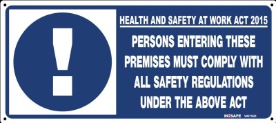 PERSONS ENTERING THESE PREMISES ACT 2015 SIGN 450 X 200 PVC