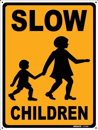 SLOW CHILDREN SIGN 225 X 300 PVC