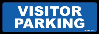 VISITOR PARKING SIGN 400 X 150 PVC