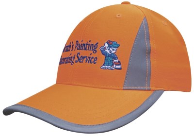 HSZ LUMINESCENT SAFETY CAP WITH REFLECTIVE TRIM