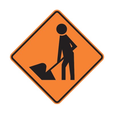 ROAD SIGN MEN WORKING 750 X 750