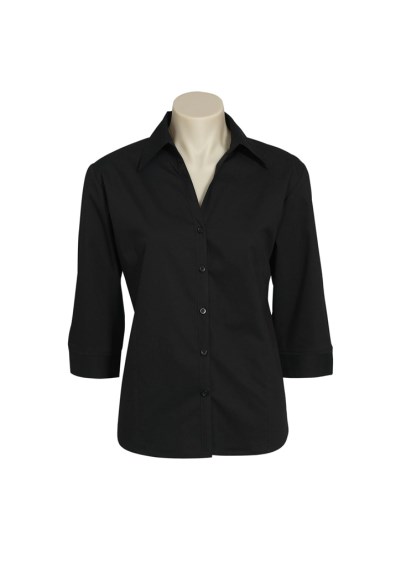 LADIES METRO 3/4 SLEEVE SHIRT