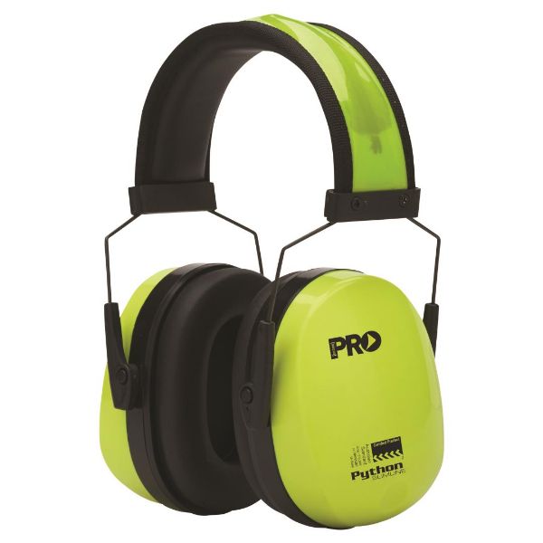 Picture of PRO PYTHON SLIMLINE HIVIS EARMUFFS