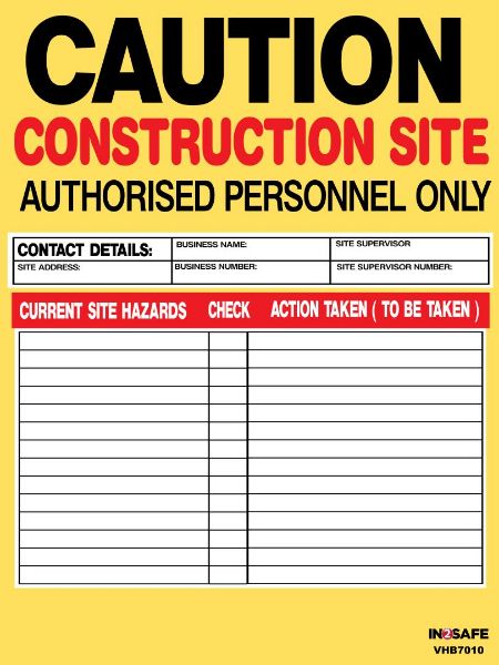 Picture of FORESTRY OPERATIONS HAZARD BOARD SIGN 800 X 1200MM ACM