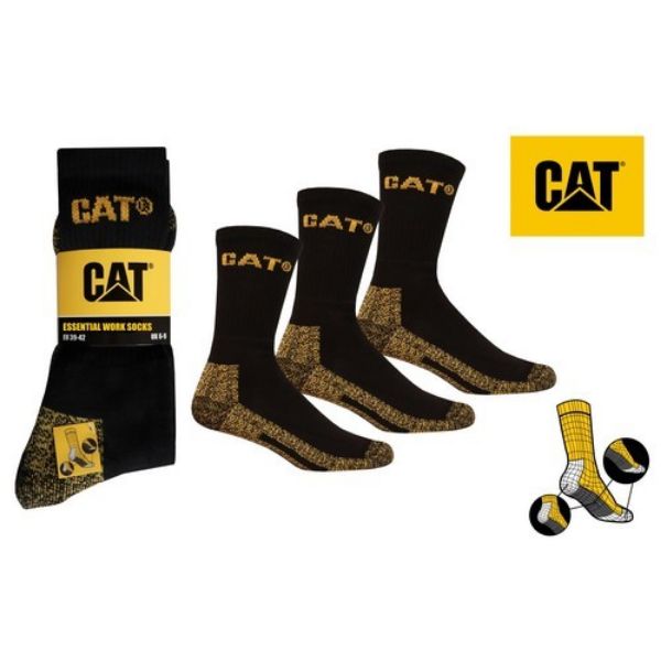 Picture of CAT ESSENTIAL WORK SOCK 3 PACK