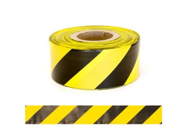 Picture of PARALLELOGRAM YELLOW/BLACK 75MM X 250M BARRIER TAPE