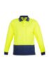 Picture of UNISEX HI VIS BASIC SPLICED POLO - LONG SLEEVE