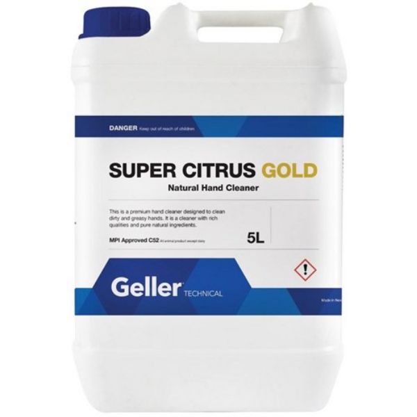 Picture of GELLER SUPER CITRUS GOLD NATURAL HAND CLEANER 4L REFILL