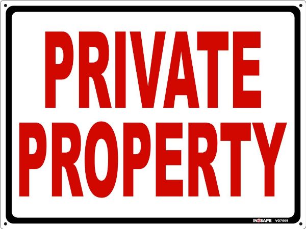 Picture of PRIVATE PROPERTY SIGN 300 X 225 PVC