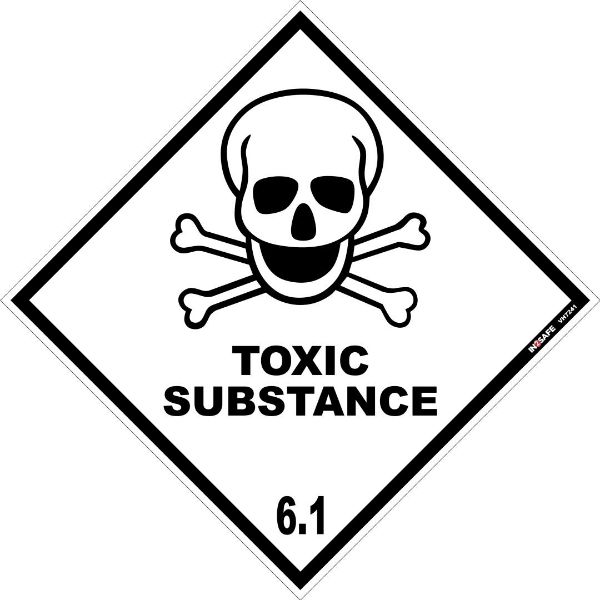 Picture of TOXIC SUBSTANCE 6.1 PLACARD SIGN 295 X 295 PVC