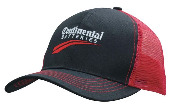 Picture of HSZ BREATHABLE POLY TWILL CAP WITH MESH BACK