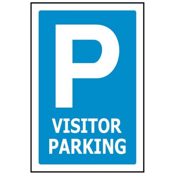 Picture of P VISITOR PARKING SIGN 240X340 ACM