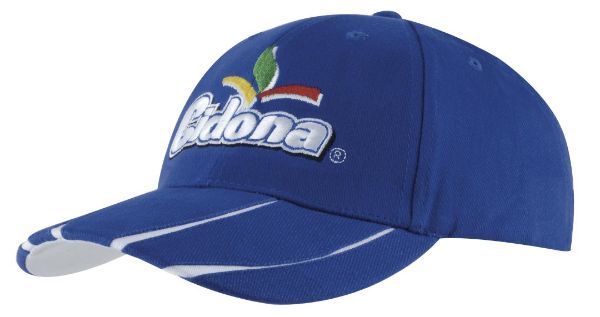 Picture of HSZ BRUSHED HEAVY COTTON CAP WITH LAMINATED TWO-TONE PEAK