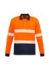 Picture of UNISEX HI VIS SEGMENTED L/S POLO - HOOP TAPED