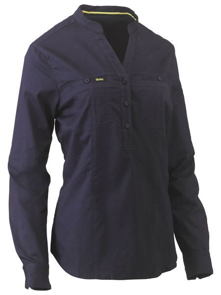 Picture of BISLEY WOMEN'S STRETCH V-NECK CLOSED FRONT SHIRT
