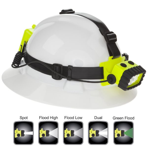 Picture of ESKO GREEN NIGHTSTICK INTRINSICALLY SAFE HEADLAMP DUAL LIGHT