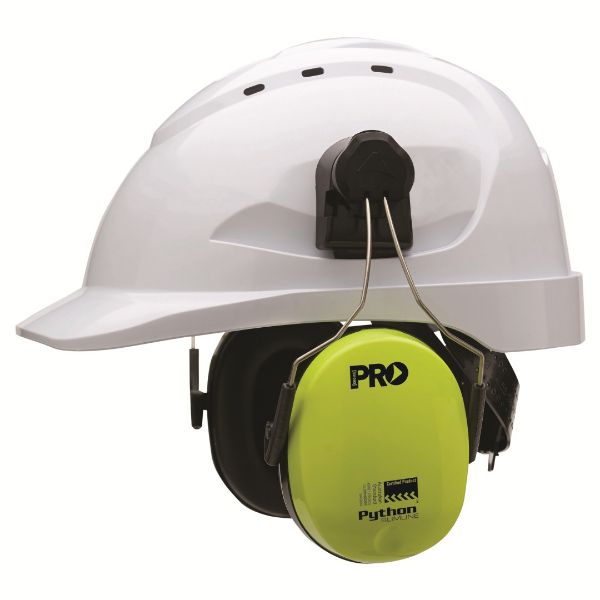 Picture of PRO PYTHON SLIMLINE HARD HAT EARMUFFS CLASS 5, -31DB