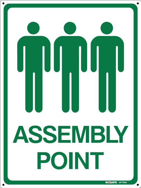 Picture of ASSEMBLY POINT PEOPLE SIGN 300 X 400 ACM