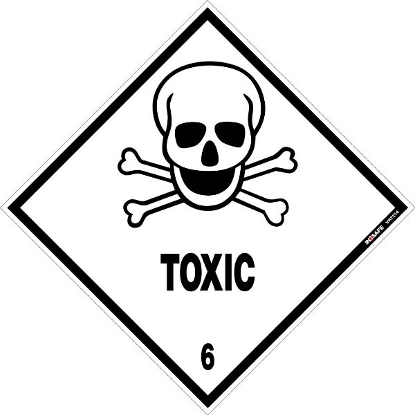 Picture of TOXIC 6 PLACARD SIGN 295 X 295 PVC