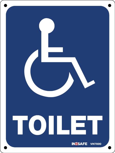 Picture of TOILET WHEELCHAIR SIGN 150 X 200 PVC