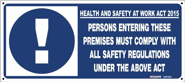 Picture of PERSONS ENTERING THESE PREMISES ACT 2015 SIGN 450 X 200 PVC