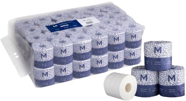 Picture of WRAPPED TOILET TISSUE BALE - 48 ROLLS